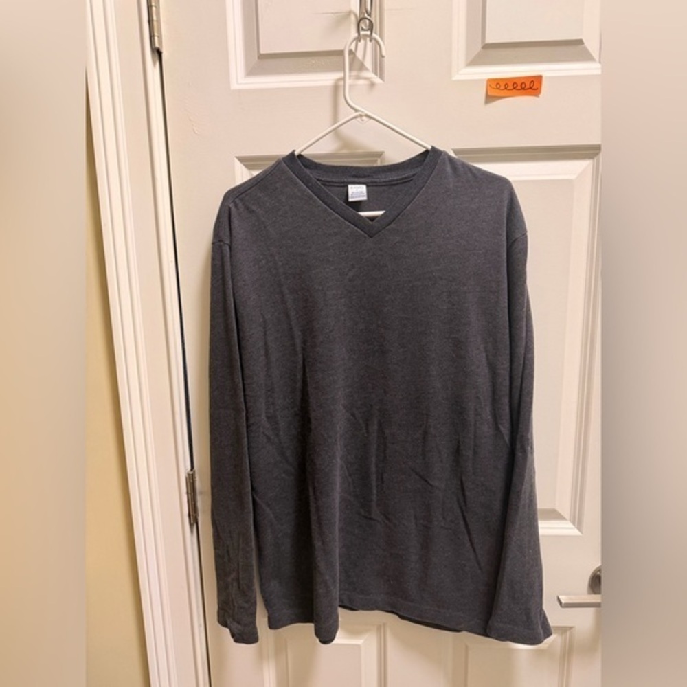 Mens Pavo V-Neck Long Sleeve Shirt
